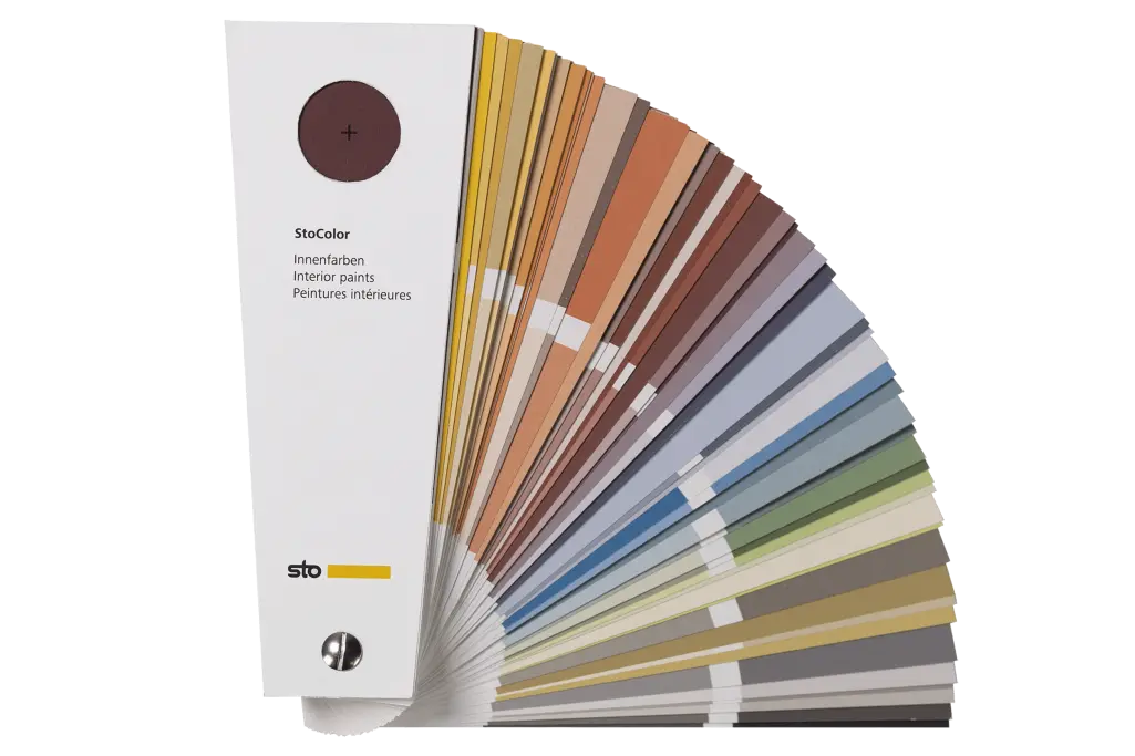 StoColor Farbfächer für Innenräume mit 225 Farbtönen speziell für die Innenraumgestaltung