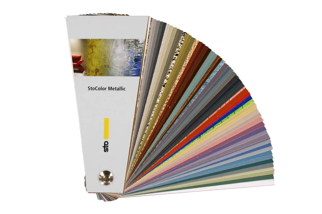 StoColor Metallic Fächer – umfasst 60 Farbtöne in 9 Bereichen