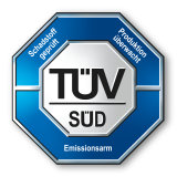 TÜV SÜD (károsanyag-kibocsátásra bevizsgált)