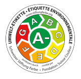 Svájci környezetvédelmi címke: A- színes