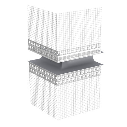 Sto-Dehnfugenprofil E külső sarokelem